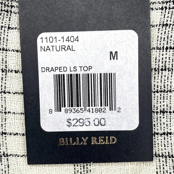 Billy Reid Draped top in Natural size Medium made in Italy - Picture 14 of 14
